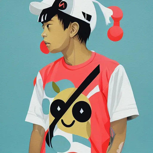 Image similar to Nike x Bape x Pokemon Painting by Sachin Teng, asymmetrical, Organic Painting , Matte Painting, geometric shapes, hard edges, graffiti, street art,:2 by Sachin Teng:4