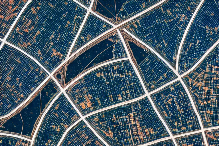 Image similar to macro photo from space of a futuristic interplanetary city, 4k, 8k, ultra realistic, detailed, sharp