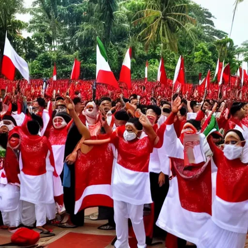 Prompt: indonesia people celebrate independence day