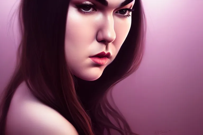 Image similar to surreal Portrait of Sasha Grey in dmt chromatic surreal liquid enviroment , elegant, highly detailed, smooth, photoreal, sharp focus, illustration, beautiful, geometric, dmt trending on artstation, cinematic, artwork by WLOP, Rossdraws