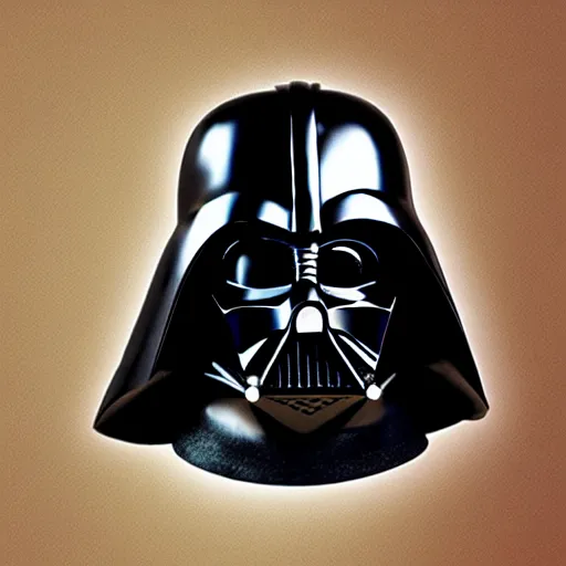 Prompt: darth vader helmet as though it were made in the middle ages.