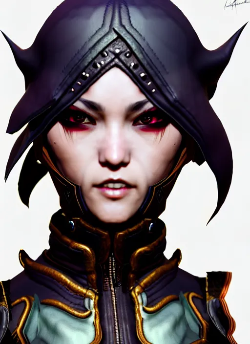 Image similar to rogue, fantasy ornate leather bandit outfit!!! close - up portrait beautiful and athletic short hair female!! gorgeous face and eyes!! character concept art, sharp focus, octane render! unreal engine 5! highly rendered!! trending on artstation!! detailed linework!! illustration by artgerm, wlop, and chie yoshii