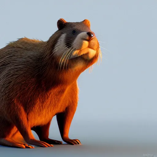 Image similar to hyperrealistic dslr film still of justin bieber disguised as a ( beaver ), stunning 8 k octane comprehensive 3 d render, inspired by istvan sandorfi & greg rutkowski & unreal engine, perfect symmetry, dim volumetric cinematic lighting, extremely hyper - detailed, incredibly real lifelike attributes & flesh texture, intricate, masterpiece, artstation, stunning