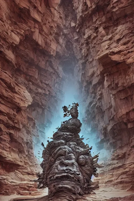 Image similar to 🕊 as 🐋 as 🐘 as 🤖 as 👽 as 🐳, desert, white paper photography by kim jung gi, isaac asimov and marc simonetti