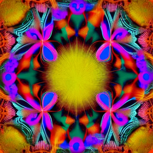 Prompt: digital art, Abstract art, intricate flowers, trending on artstation, -640