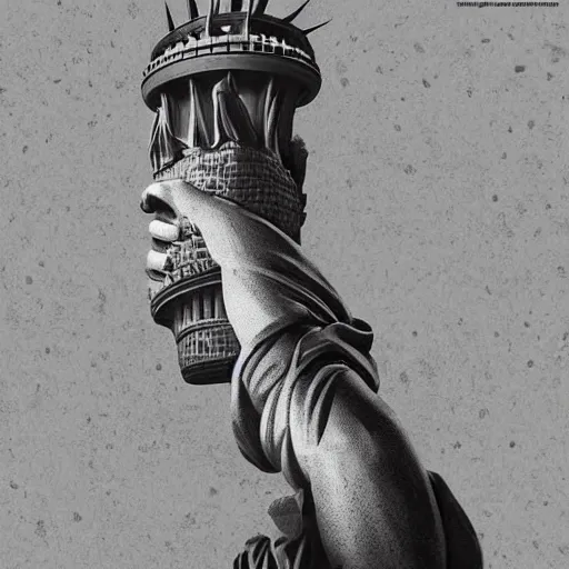 Image similar to photomanipulation of statue of liberty sitting down with legs crossed, humor, ultrarealism, detailed, trending on artstation