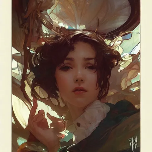 Prompt: Shuffles by Stanley Artgerm Lau, greg rutkowski, thomas kindkade, alphonse mucha, loish, norman Rockwel