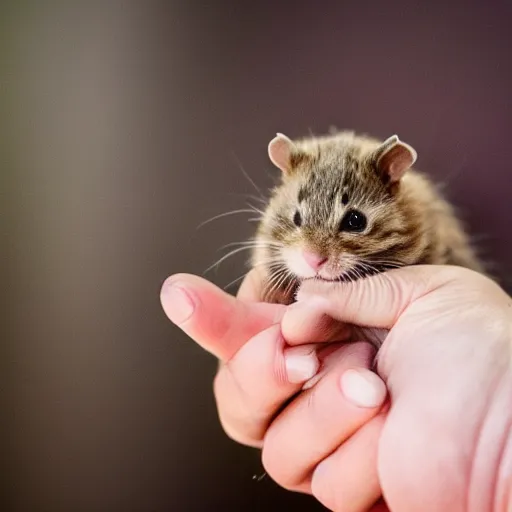 Image similar to photo of a hamster, holding hands with a kitten, in a cinema, various poses, unedited, soft light, sharp focus, 8 k