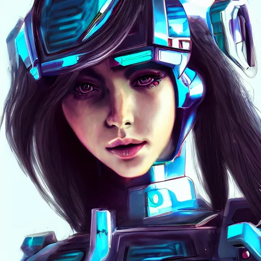 Prompt: heroine, beautiful, female mecha, ultra detailed, digital art, 8 k, hd, character, realistic, portrait, 3 d, hyper realistic