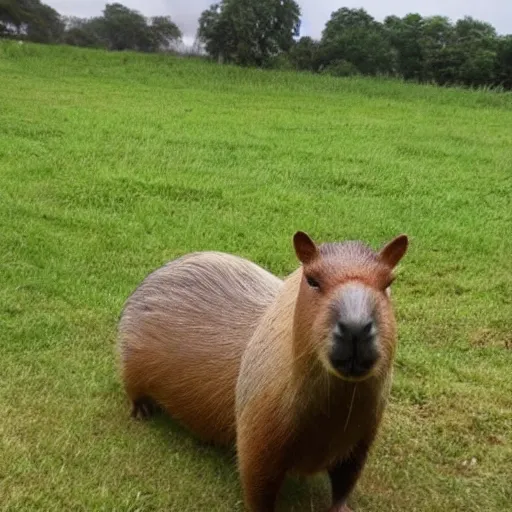 Prompt: a picture of a capybara mechanically enhanced by the combine