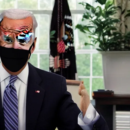 Prompt: photo of Joe Biden in the style of juji ito
