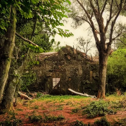 Prompt: beautiful land for the neglected damaged and abandoned by guilermo de toro, and stephen king