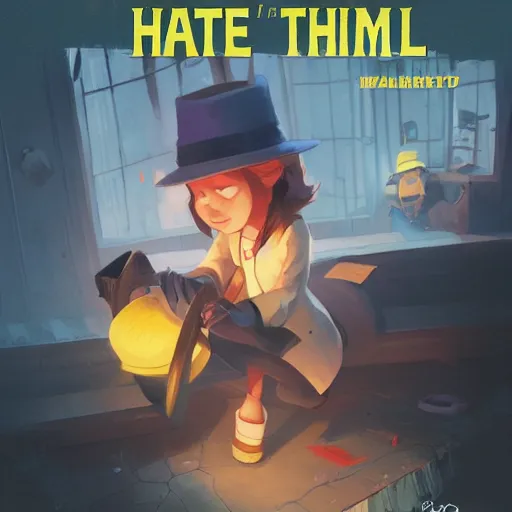 Image similar to a hat in time, vintage comic by greg rutkowski