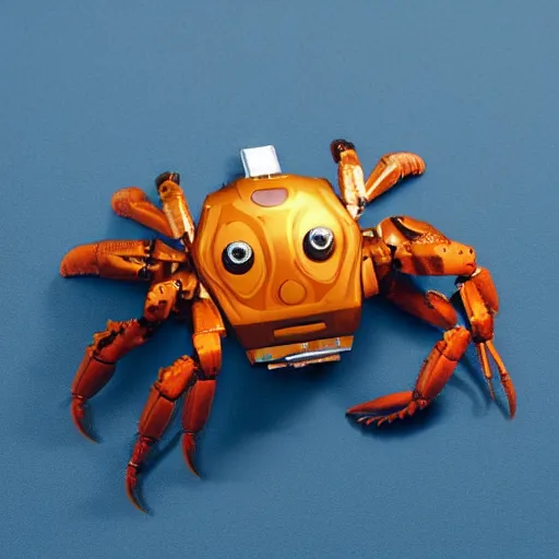 Prompt: robotic crab