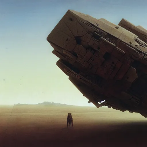 Image similar to a giant spaceship smashed to pieces in the new mexico desert, beksinski, wayne barlowe, very coherent symmetrical artwork, cinematic, hyper realism, high detail, octane render, 8 k