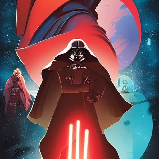 Image similar to face icon stylized minimalist star wars : episode v - the empire strikes back 1 9 8 0, loftis, cory behance hd by jesper ejsing, by rhads, makoto shinkai and lois van baarle, ilya kuvshinov, rossdraws global illumination