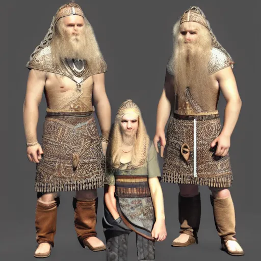 Image similar to 3D model, Viking, Viking clothes