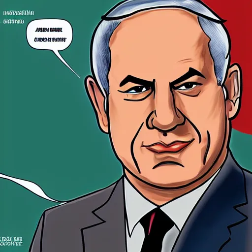 Prompt: a portrait of benjamin netanyahu as a superhero, relistic, 1 0 0 mm