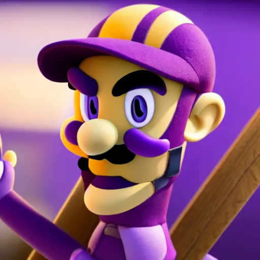 Image similar to ryan reynolds as waluigi, highly detailed, extremely high quality, hd, 4 k, 8 k, canon 3 0 0 mm, professional photographer, 4 0 mp, lifelike, top - rated, award winning, realistic, detailed lighting, detailed shadows, sharp, no blur, edited, corrected, trending