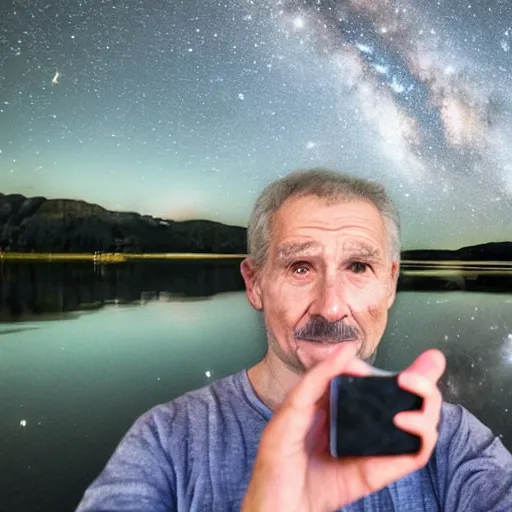 Prompt: the last ever human on earth taking a selfie, 4k, high detail, high-resolution photograph, professional photography, ultra-detail