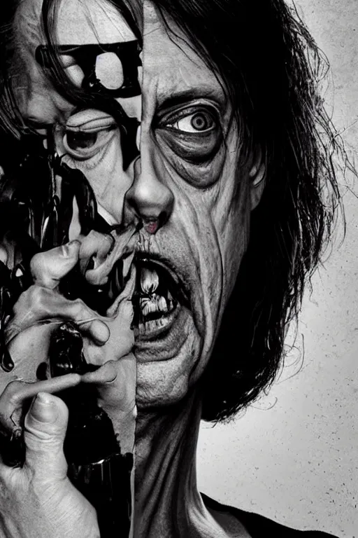 Image similar to steve buscemi dark moody grindhouse gritty horror, realistic