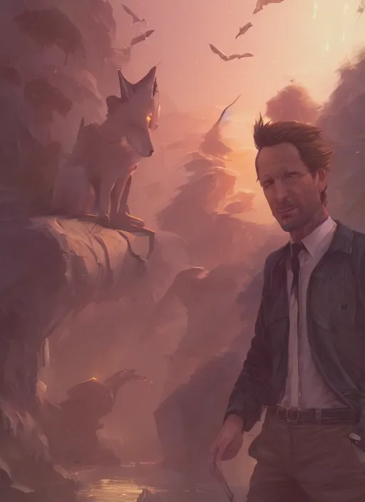 Prompt: highly detailed portrait of fox mulder, unreal engine, fantasy art by greg rutkowski, loish, rhads, makoto shinkai and lois van baarle, ilya kuvshinov, rossdraws, tom bagshaw, global illumination, radiant light, detailed and intricate environment