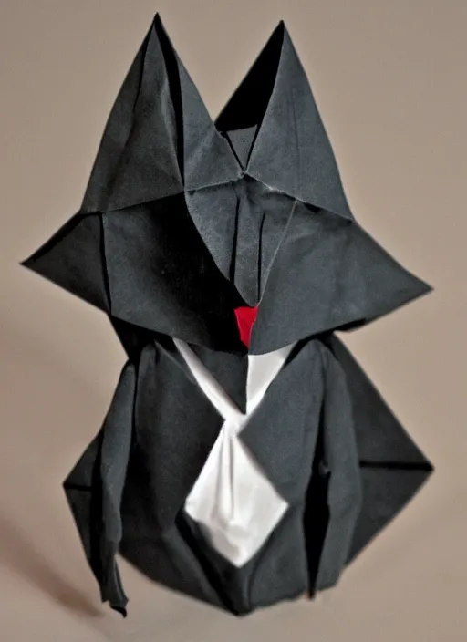 Image similar to nosferatu origami