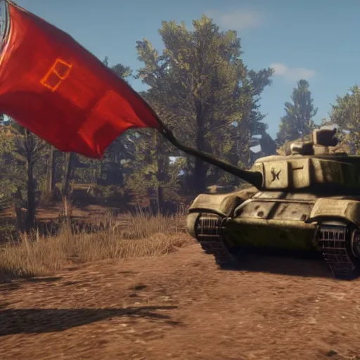 Image similar to tiger 2 tank in red dead redemption 2