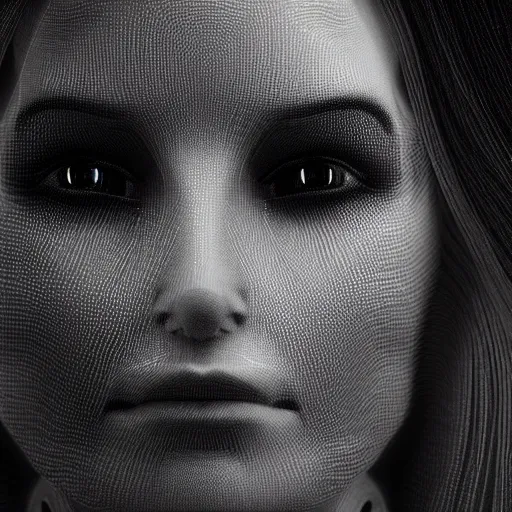Prompt: light particles forming a female face shape effect particle dynamics render art unreal engine - n 9