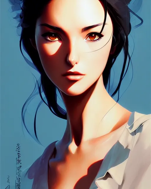 Image similar to monica bellucci, portrait shinkai makoto studio ghibli studio key hideaki anno sakimichan stanley artgerm lau rossdraws james jean marc simonetti elegant highly detailed digital painting artstation pixiv