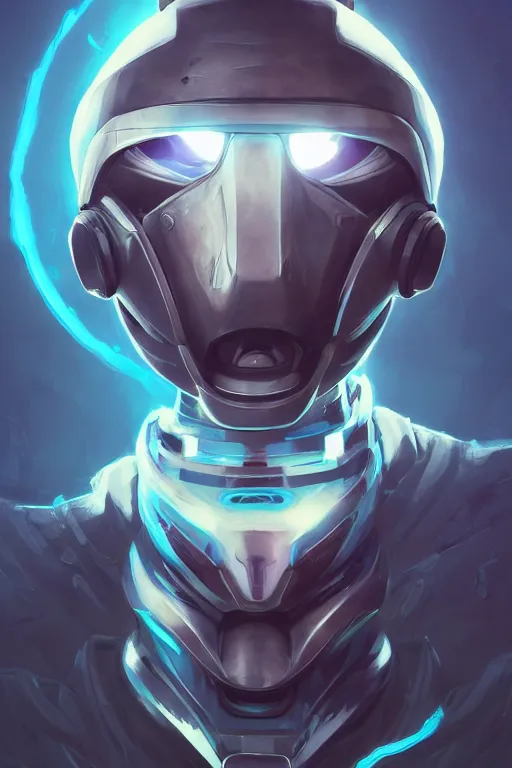 Image similar to epic mask helmet robot ninja portrait stylized as fornite style game design fanart by concept artist gervasio canda, behance hd by jesper ejsing, by rhads, makoto shinkai and lois van baarle, ilya kuvshinov, rossdraws global illumination radiating a glowing aura global illumination ray tracing hdr render in unreal engine 5