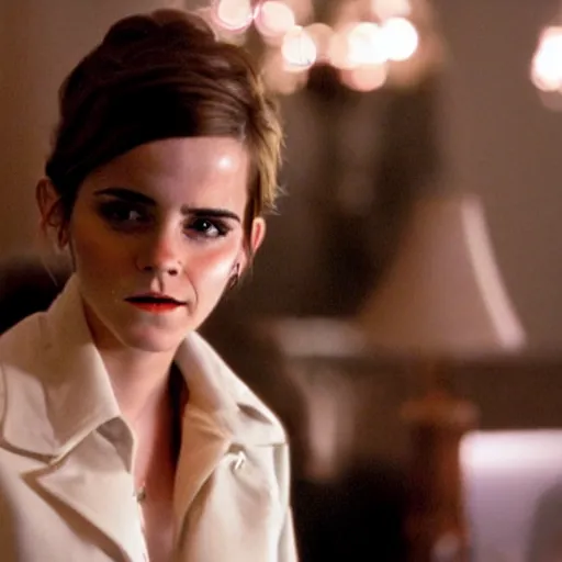 Image similar to film still of emma watson from oceans eleven 2 0 0 1,