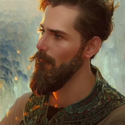 Prompt: a estonian dad accidentally taking picture with front camera, D&D, fantasy, intricate, elegant, highly detailed, digital painting, artstation, concept art, smooth, sharp focus, illustration, art by artgerm and greg rutkowski and alphonse mucha