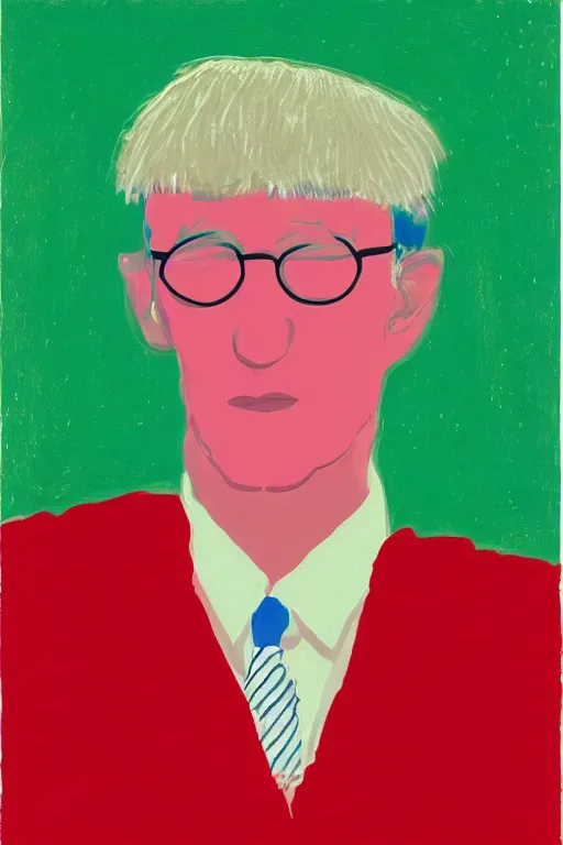 Image similar to tinnitus, by david hockney