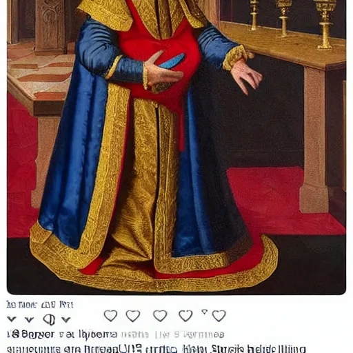 Image similar to “Ben Shapiro whining, dressed as King Luis XIV, medieval painting”