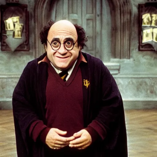 Image similar to danny devito as harry potter