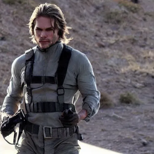 Prompt: Taylor Kitsch as Solid Snake