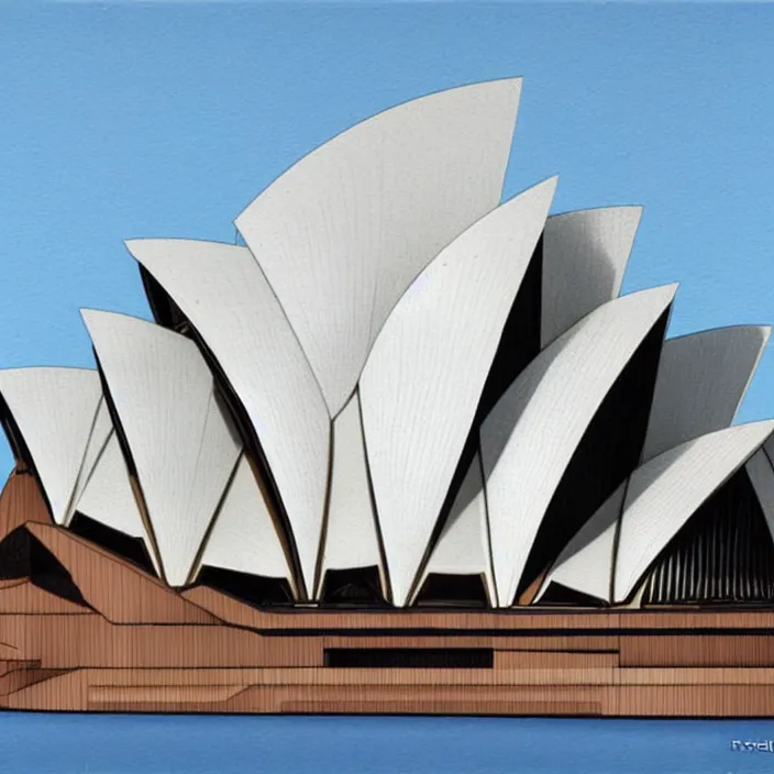 Image similar to futuristic sydney opera house, highly detailed, hyper realistic, art by todd mcfarlane