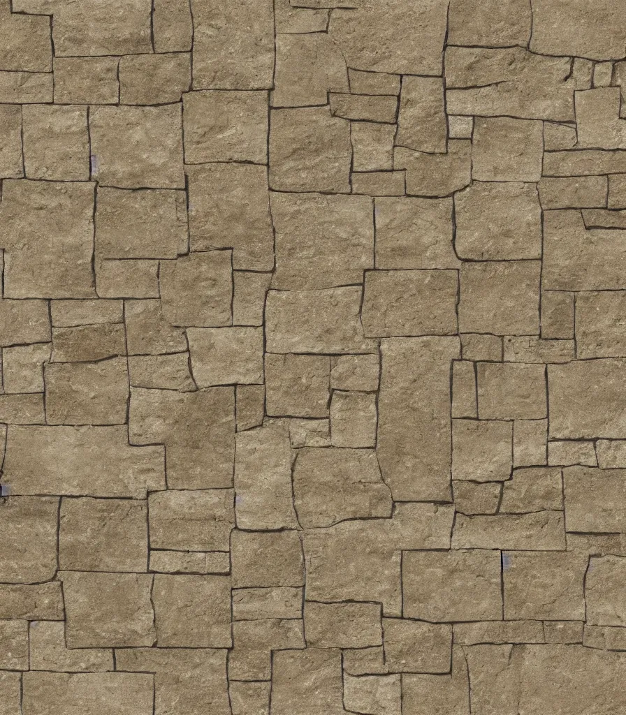 Image similar to texture map of beige stone with horizontal rectilinear engraving cutout