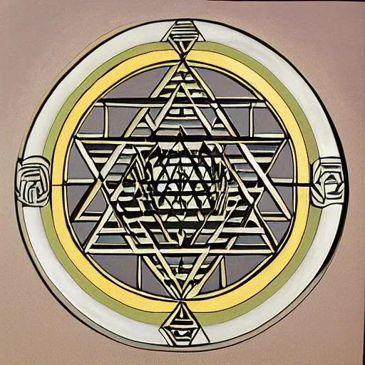 Prompt: sri yantra