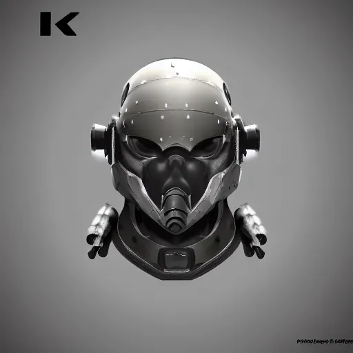 Image similar to front view swat military headgear helmet cyborg nano tech mechanical mask vision futuristic concept art trending on artstation digital paint 4 k render