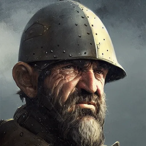 Image similar to Portrait of captain price in medieval armor, detailed face, fantasy, highly detailed, cinematic lighting, digital art painting by greg rutkowski