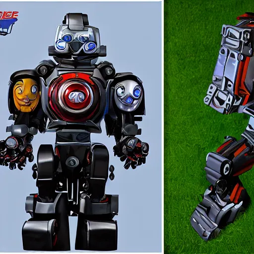 Image similar to Bionicles character with the face of Joe Biden