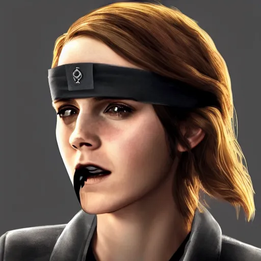 Image similar to Emma Watson a dressed as Terrorist in CSGO ,hyperrealistic, 8k UHD, studio photography, high quality, high detail, stunning lighting