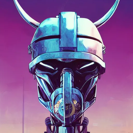 Image similar to cyberpunk viking helmet mask warrior goddess robot ninja fantasy, art gta 5 cover, official fanart behance hd artstation by jesper ejsing, by rhads, makoto shinkai and lois van baarle, ilya kuvshinov, ossdraws