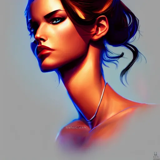 Image similar to a stunning medium shot portrait of a beautiful woman by marvel comics, digital art, trending on artstation