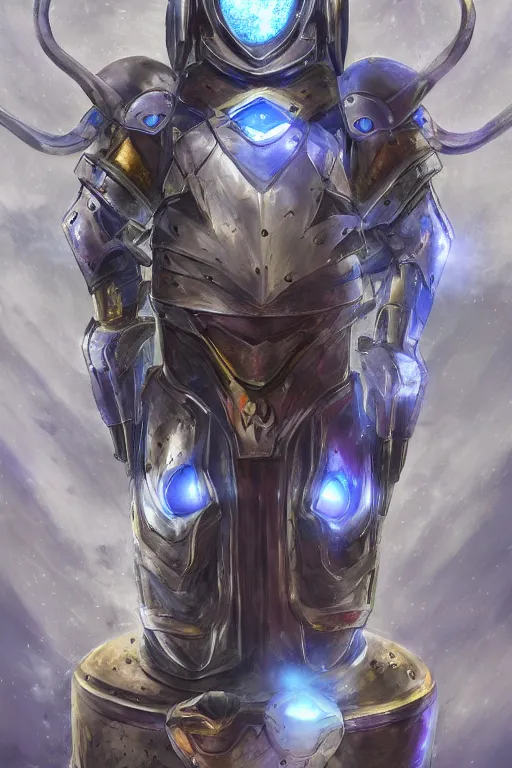 Image similar to helmet armor guardian destiny in witch queen illumination ray tracing hdr fanart arstation by sung choi robot ninja mask and eric pfeiffer and gabriel garza and casper konefal