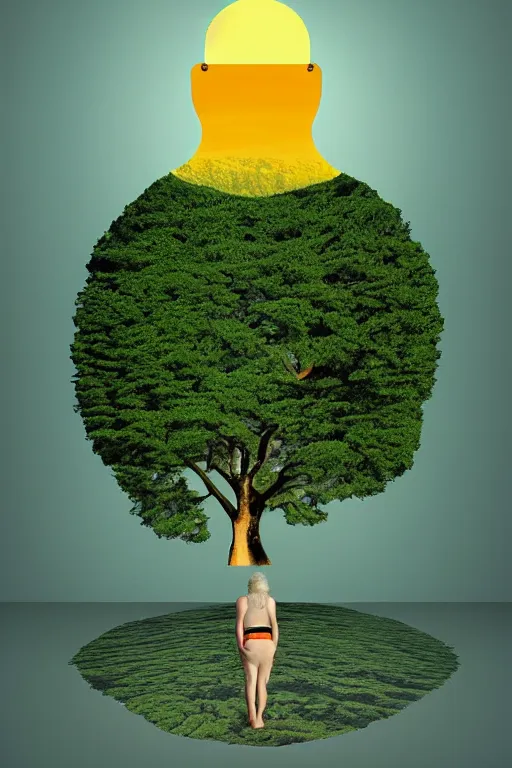 Image similar to Visualize: Our hindrances are obstacles to enlightenment as abstract art in the style of Magritte