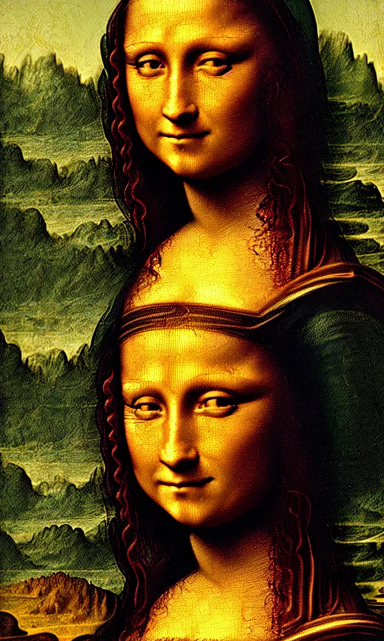 Prompt: mona lisa by leonardo da vinci, emma watson in place of mona lisa, close up portrait