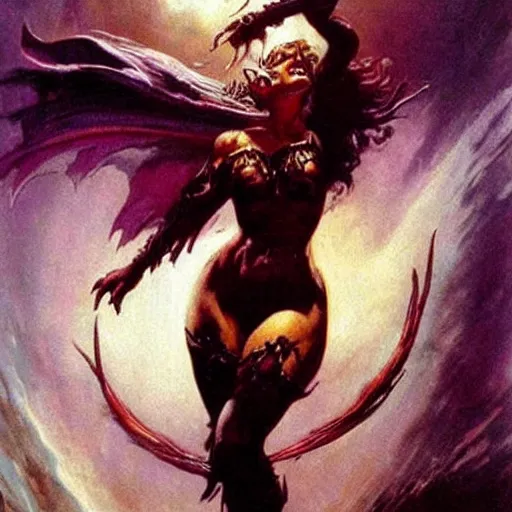 Image similar to sorceress by Frank Frazetta,fantasy artwork,beautiful,striking,high quality!!!!!,masterpiece!!!!